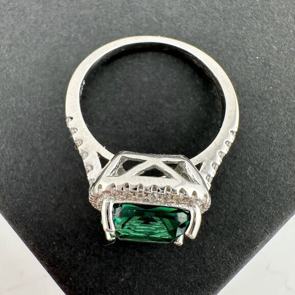 3.56 Carat Lab Created Pariaba Color Change Ring Size 8 - Picture 13 of 16